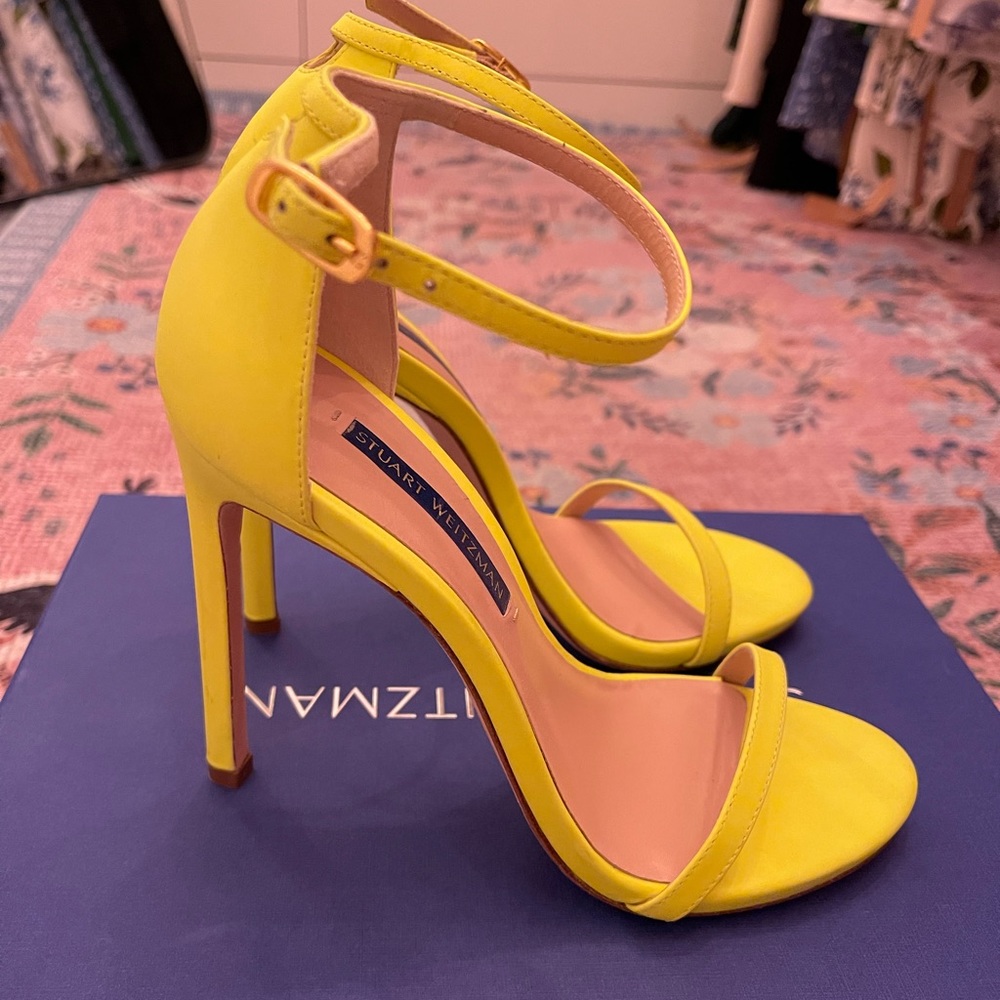 Stuart Weitzman Nudist - Yellow Fluo Matt Size 6.0 M
